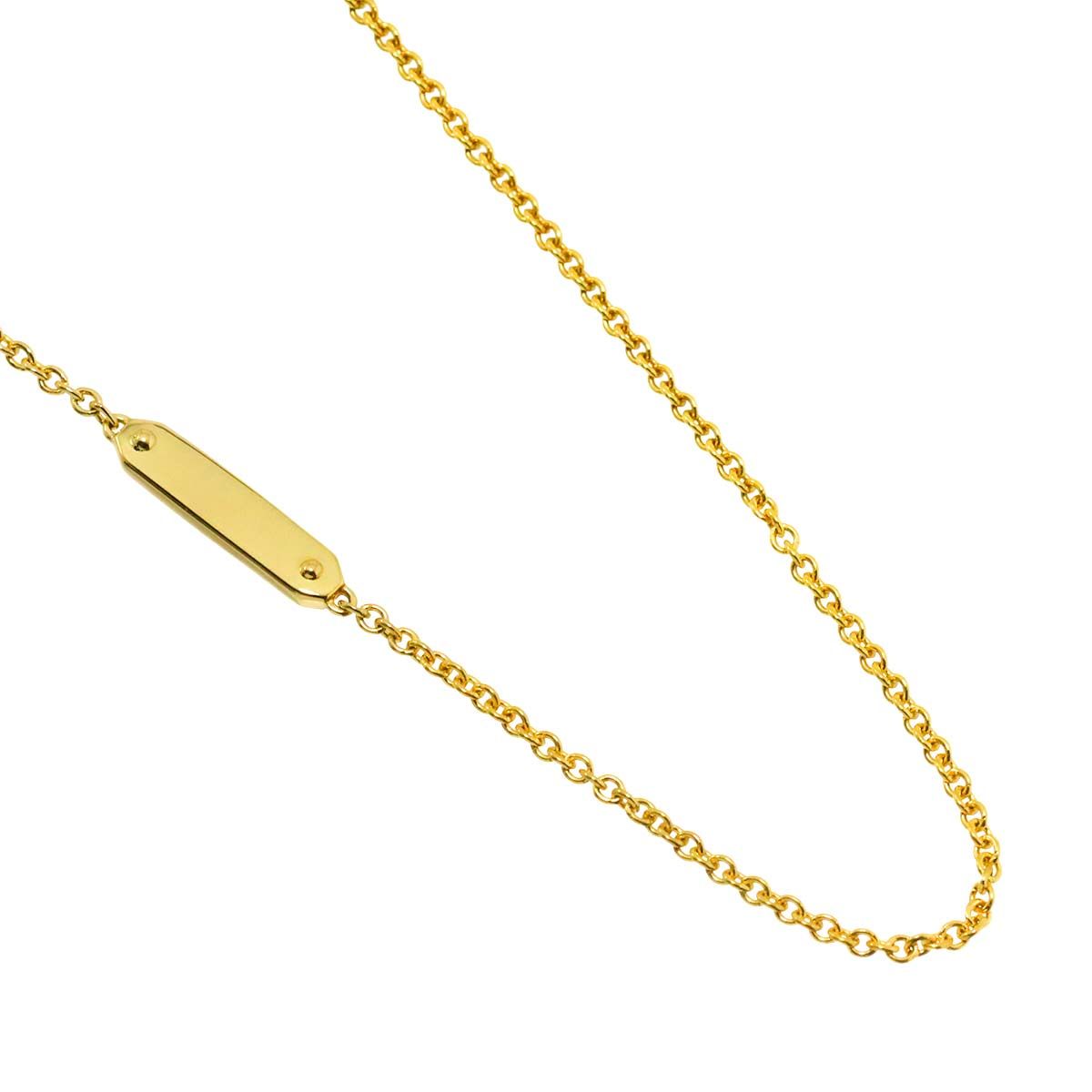 ティファニー TIFFANY&Co. アタグ チェーン プレート バー ネックレス 
