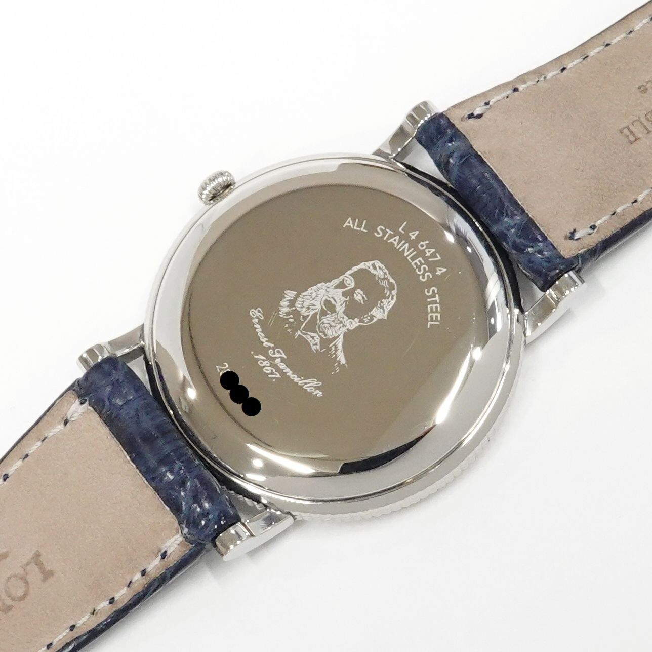  LONGINES ロンジン クラシック アーネスト フランシロン L4.647.4 メンズ 自動巻き SS|レザー トレーナー 自動巻き時計 腕時計(アナログ)