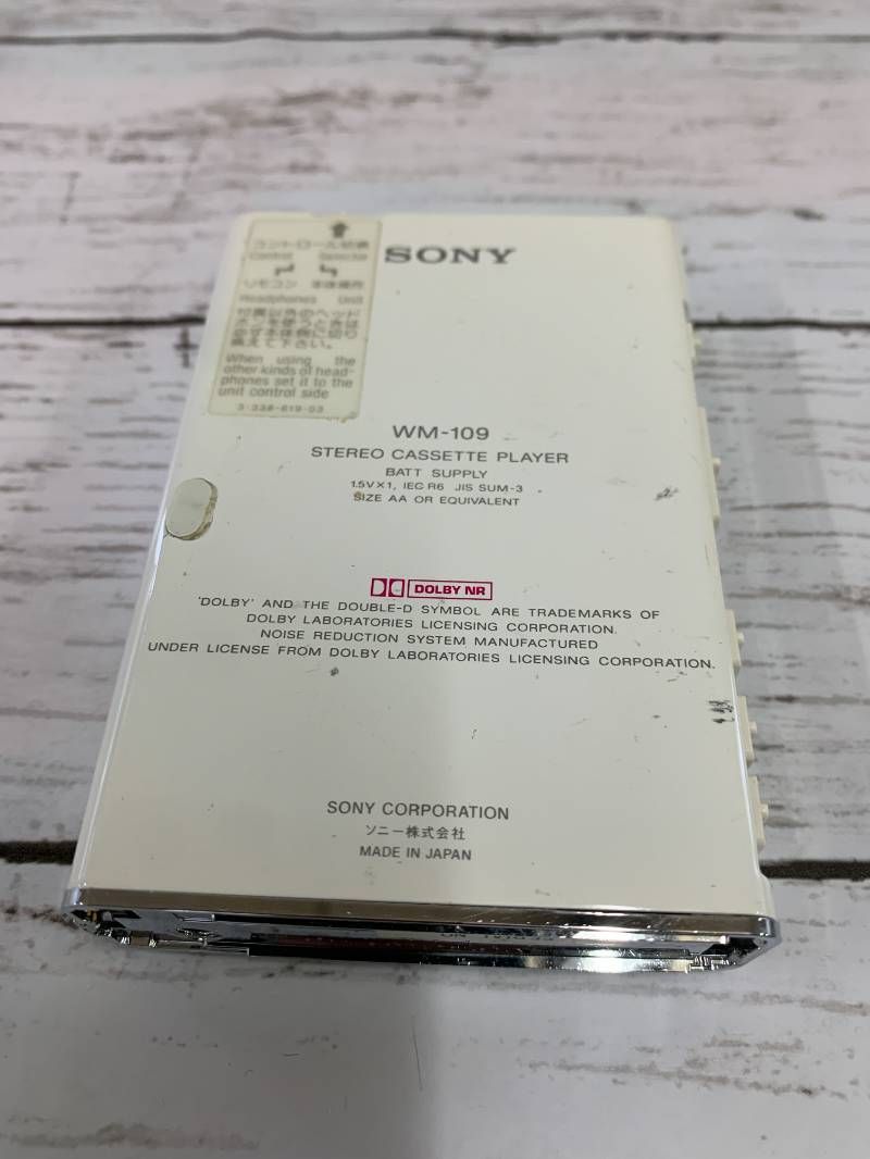WALKMAN REMOTE SONY WM-109 カセットプレーヤー - メルカリ