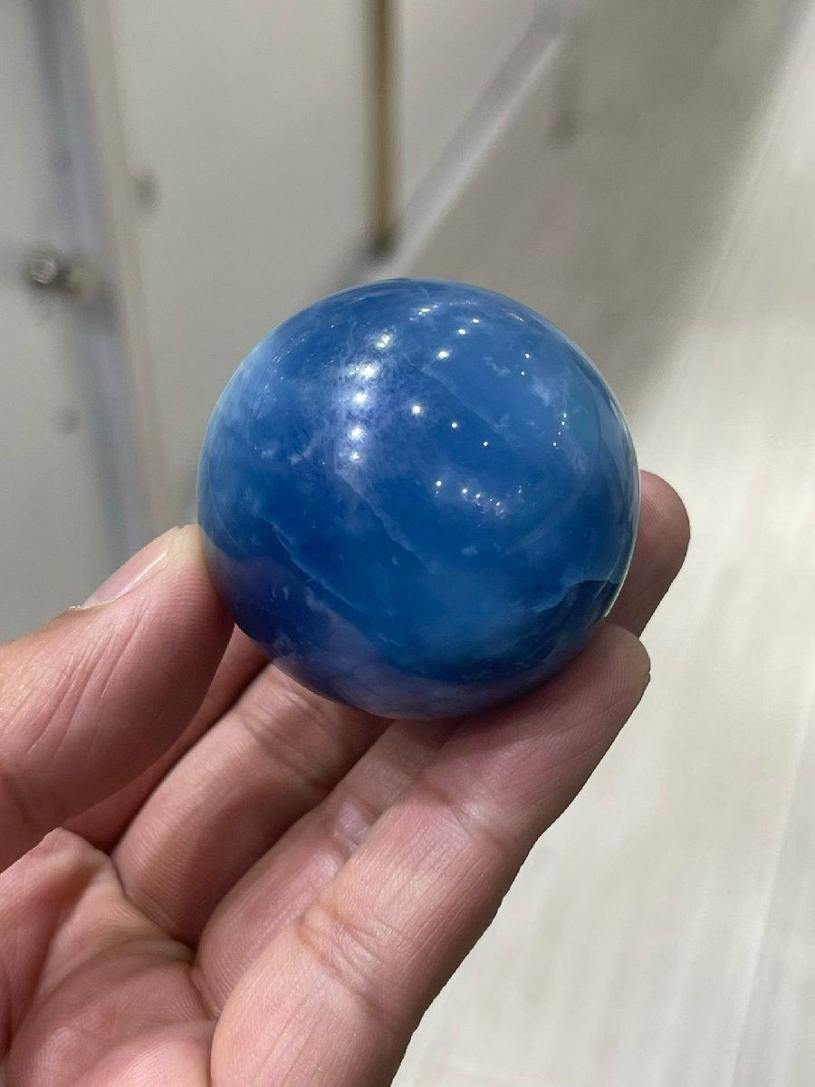 天然アクアマリン丸玉B0226|YS|12251|1480A