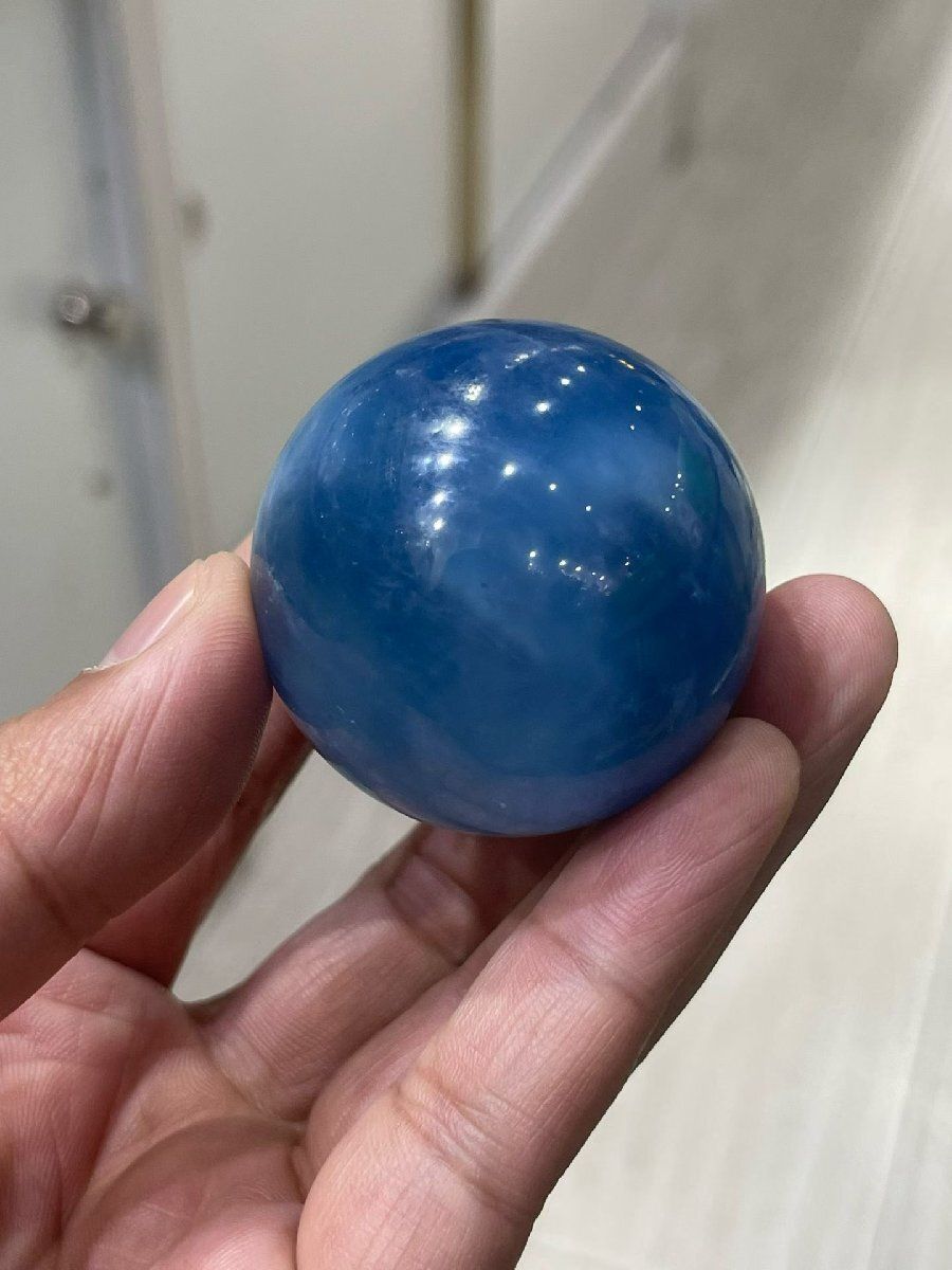 天然アクアマリン丸玉B0226|YS|12251|1480A
