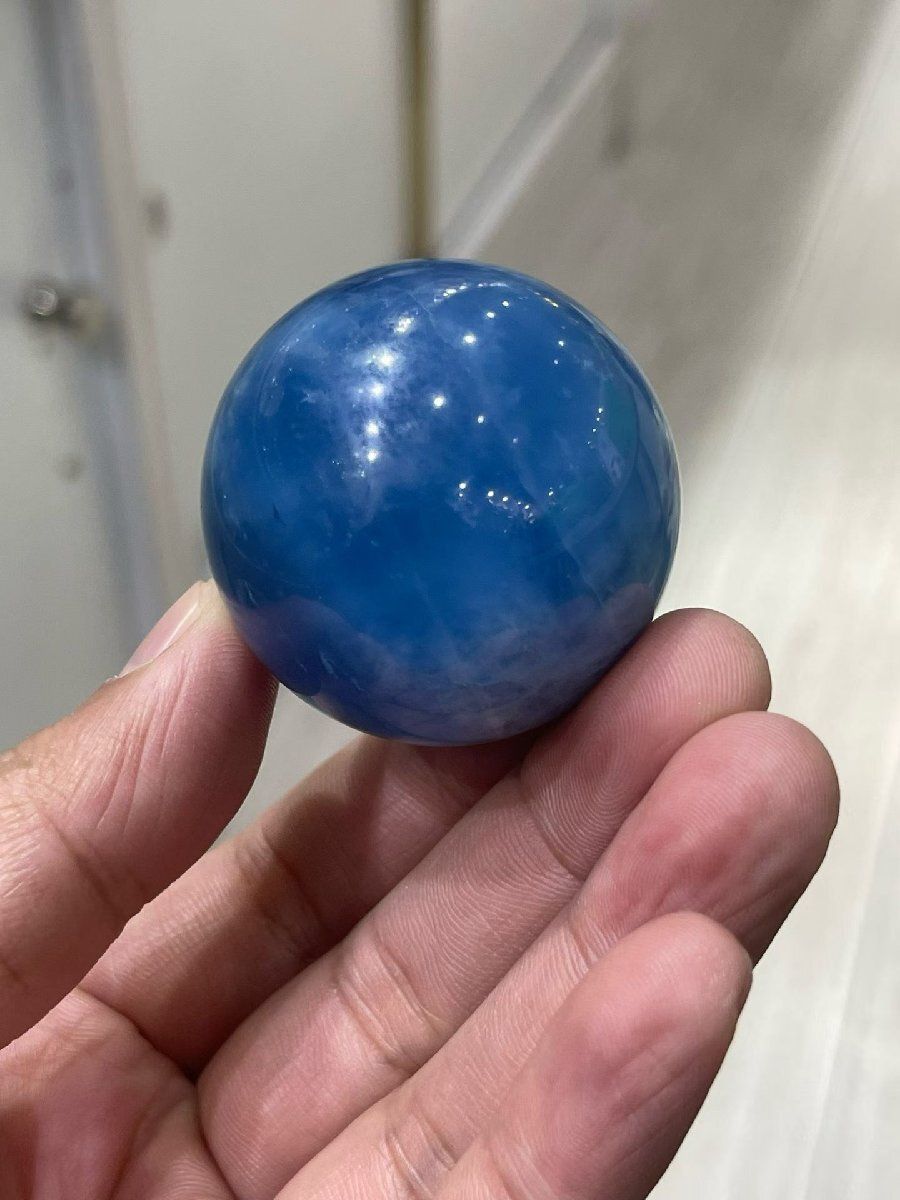 天然アクアマリン丸玉B0226|YS|12251|1480A