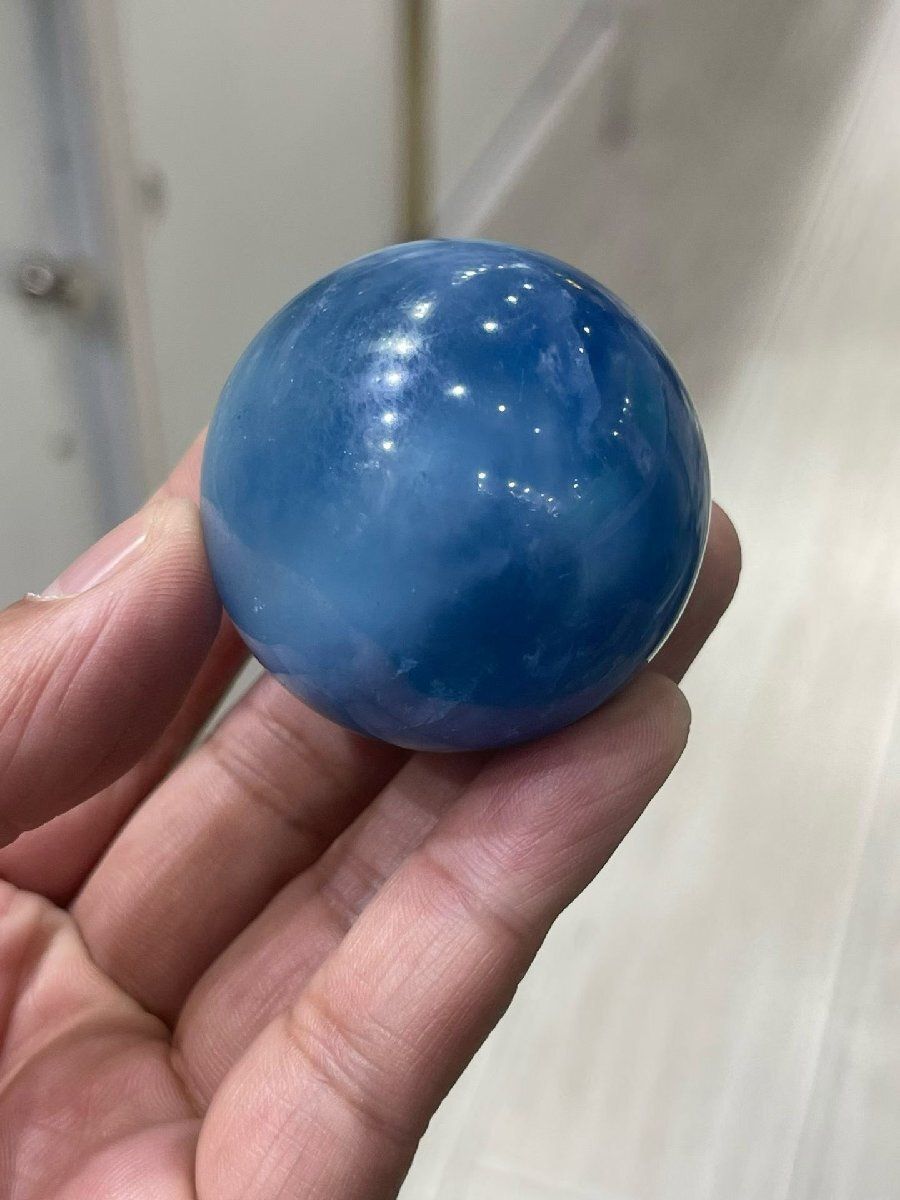 天然アクアマリン丸玉B0226|YS|12251|1480A
