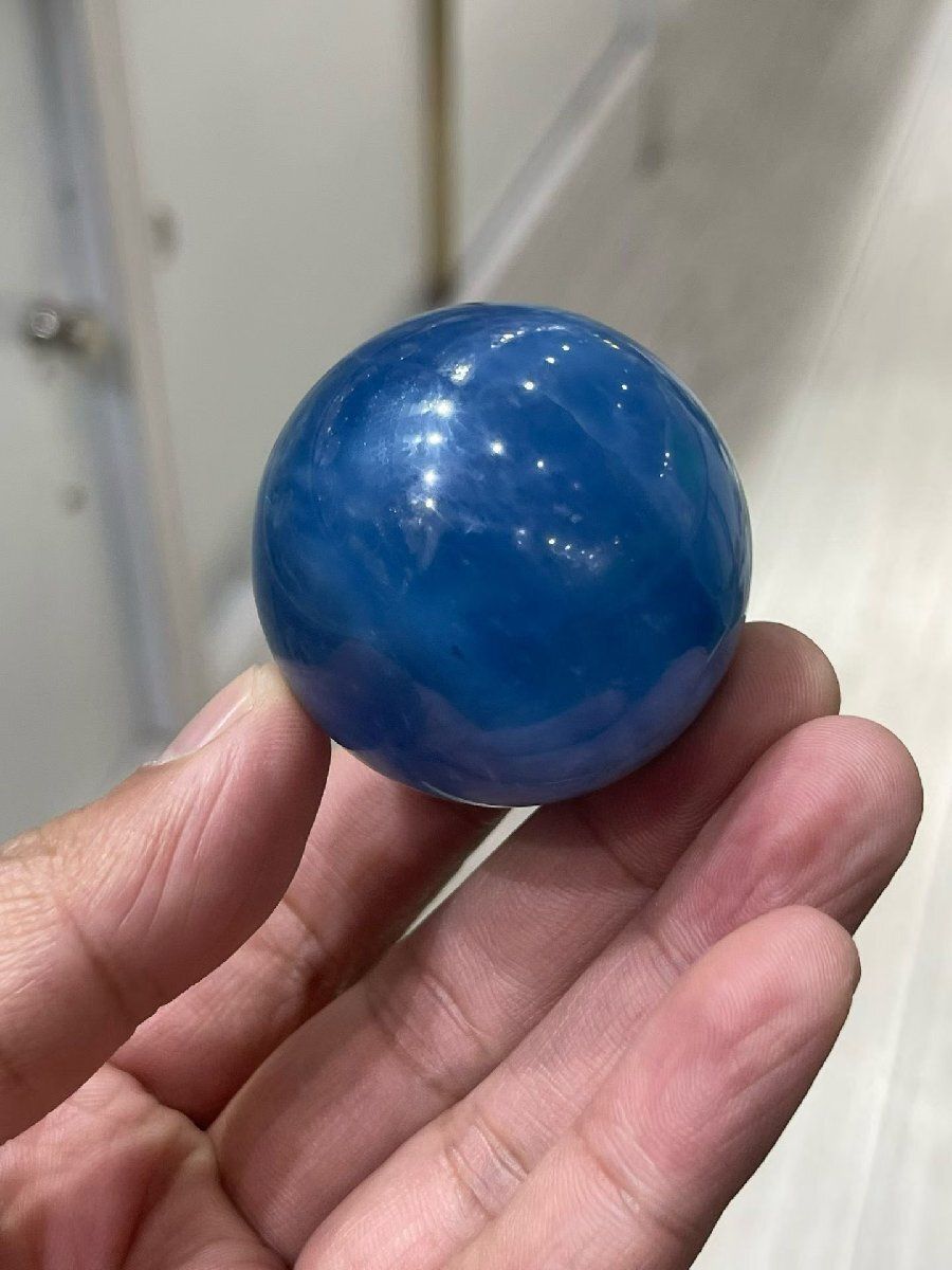 天然アクアマリン丸玉B0226|YS|12251|1480A