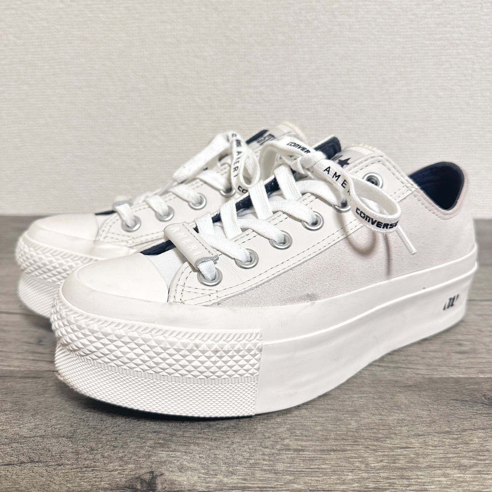 CONVERSE×AMERI ALL STAR LIFTED OX WH コンバースコラボ REACT2.0