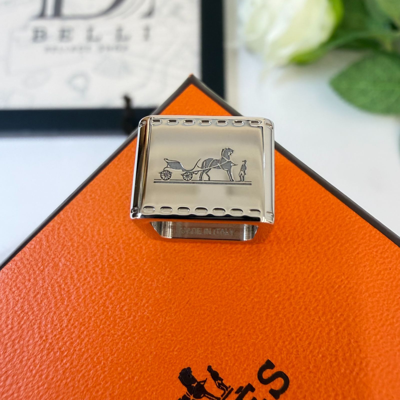 鑑定済み【 美品 】エルメス 《 ミニ ボルデュック 》 パラディウム