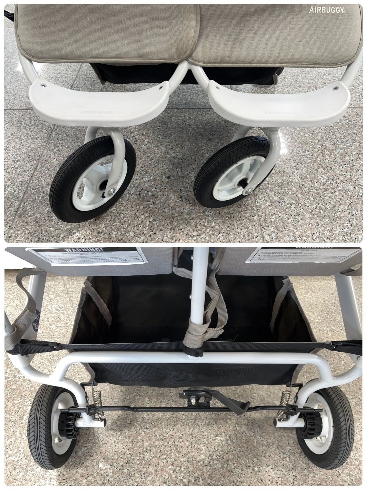 ☆AirBuggy エアバギー ココダブルEX フロムバース 双子用ベビーカー 