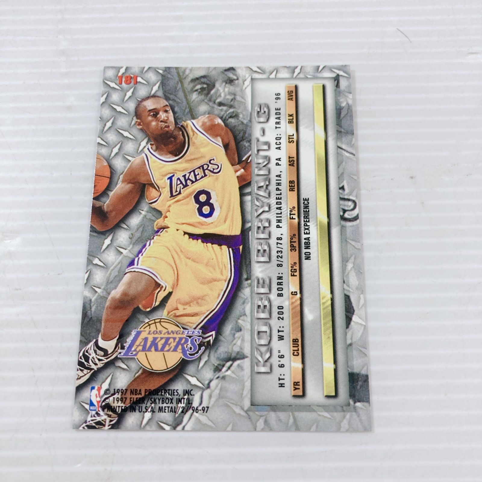 NBAトレーディングカード 1996-97 Fleer Metal コービー・ブライアント 