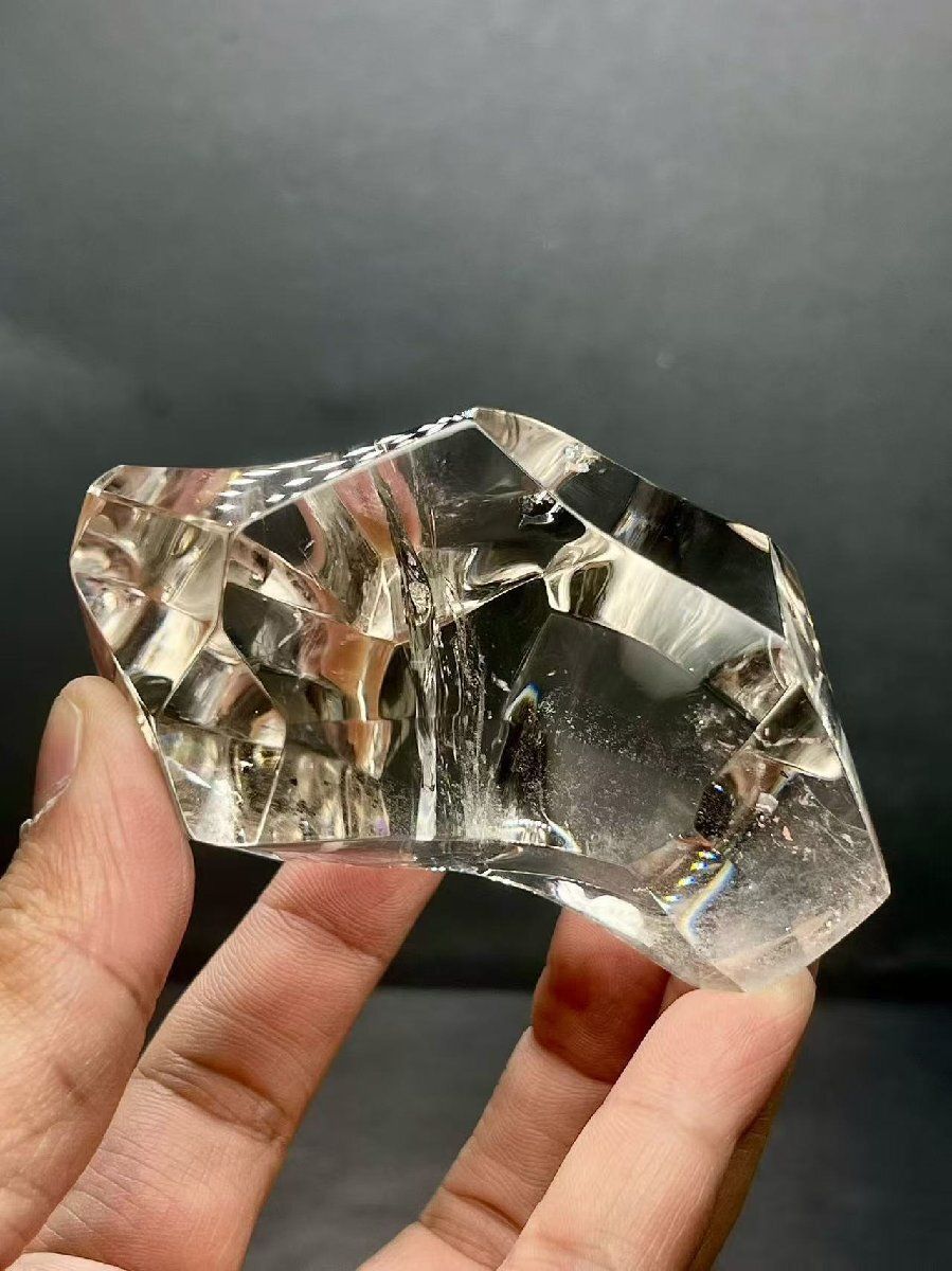  AAAAAAAAA級天然高透明度水晶原石B0225|YS|15125|388A 花瓶 置物 インテリア小物