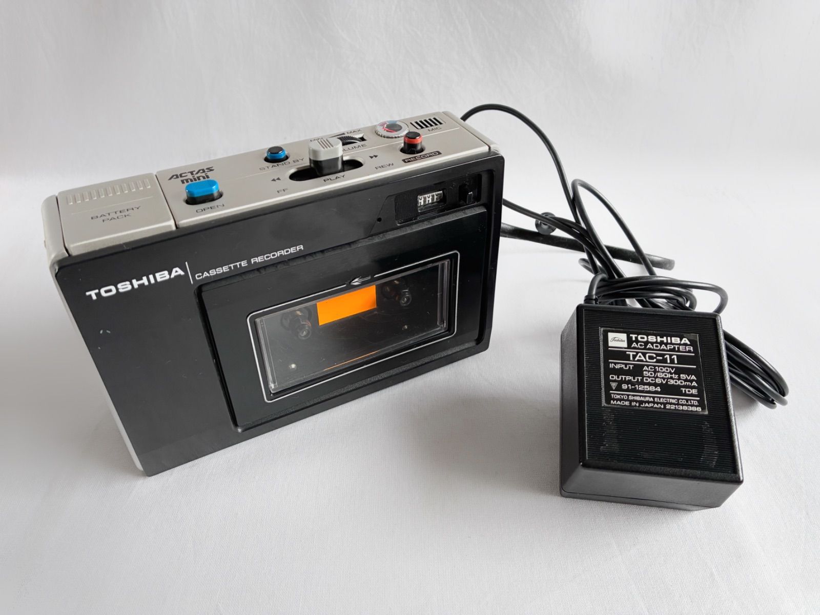 動作確認⭕️】東芝 TOSHIBA カセットレコーダー KT-275 コンセント