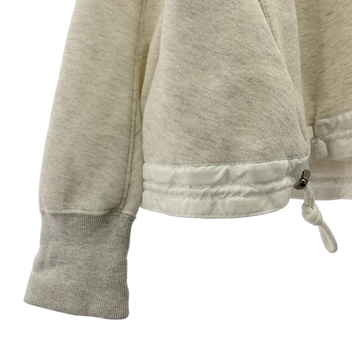 sacai / サカイ | バックフレア ドローストリング スポンジスウェット | 2 | アイボリー | レディース sacai / サカイ | バックフレア ドローストリング スポンジスウェット