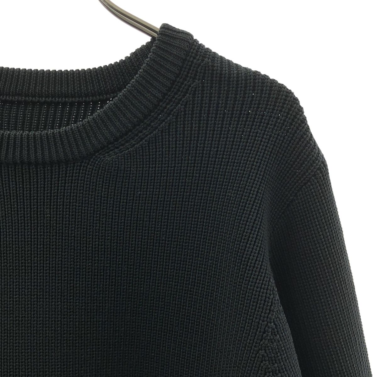 TEATORA / テアトラ | KNIT CREW 7G DELTAPEAK ニット | 3 | ブラック