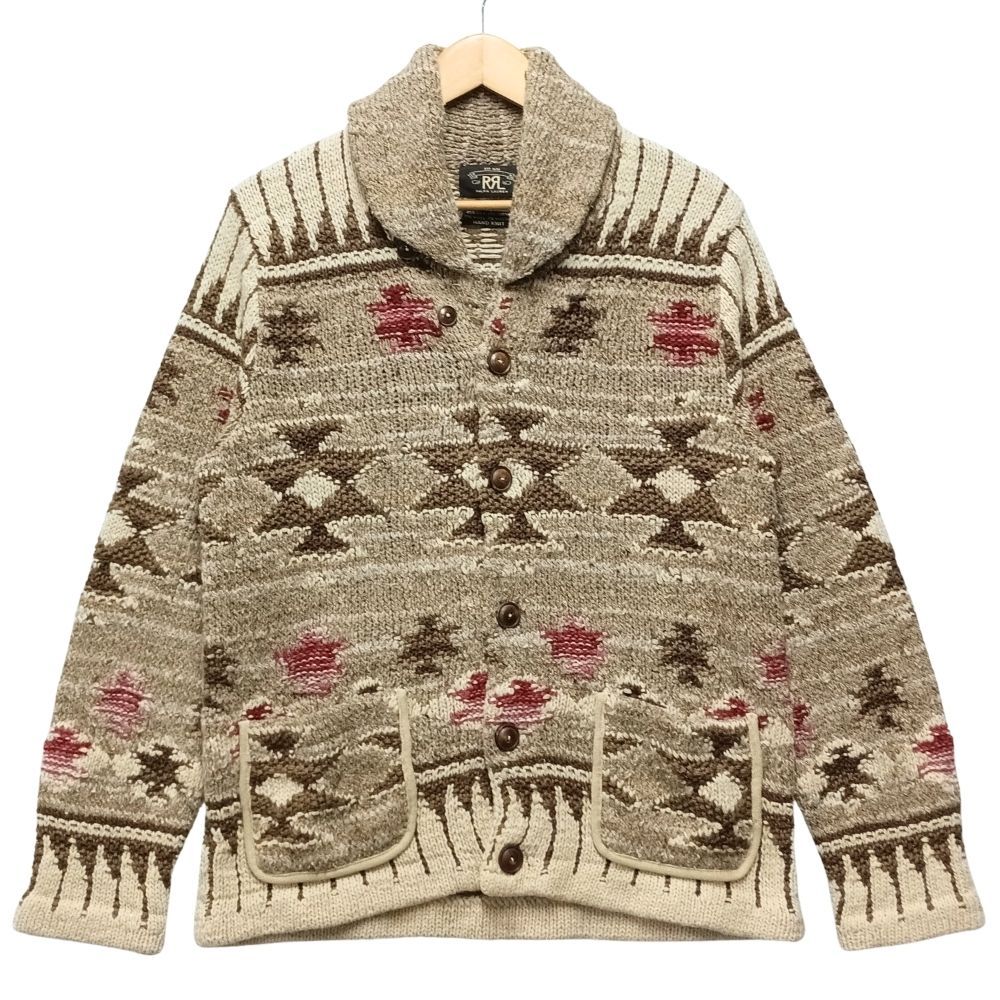 RRL 専用*RRL*ハンドニット ショールカラーカーディガン*M*ダブル