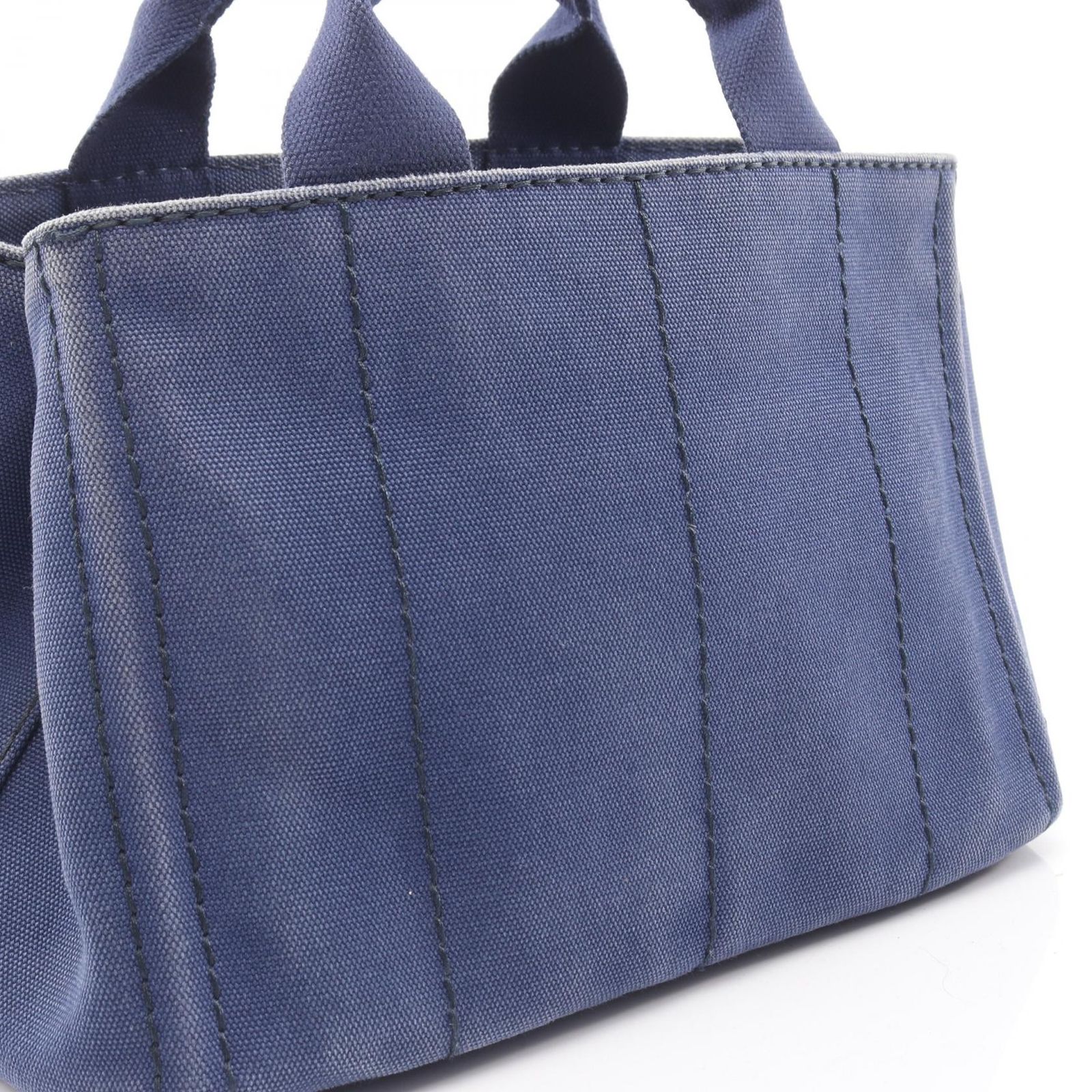 プラダ PRADA トートバッグ CANAPA カナパ 1BG439 ネイビー キャンバス 