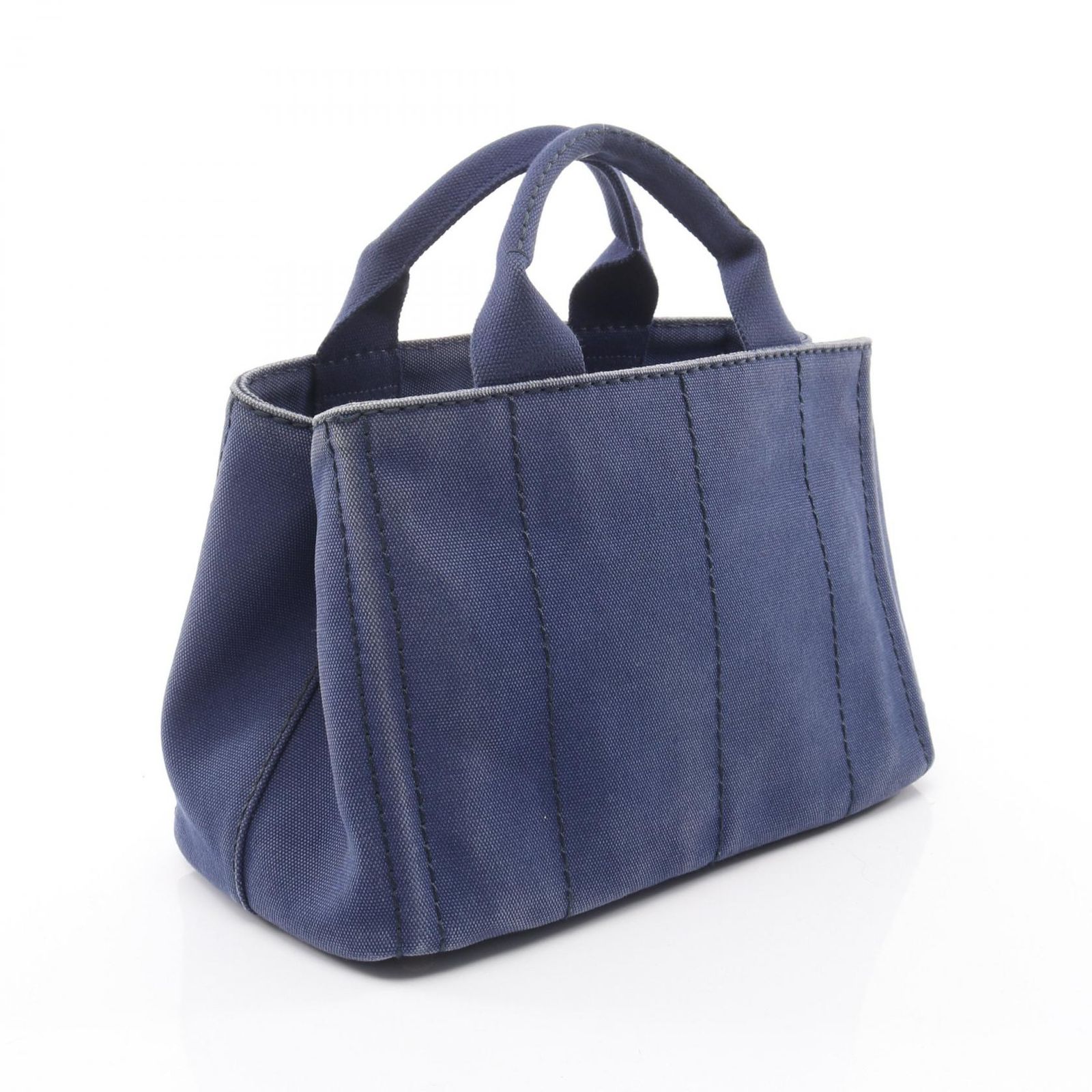 プラダ PRADA トートバッグ CANAPA カナパ 1BG439 ネイビー キャンバス 