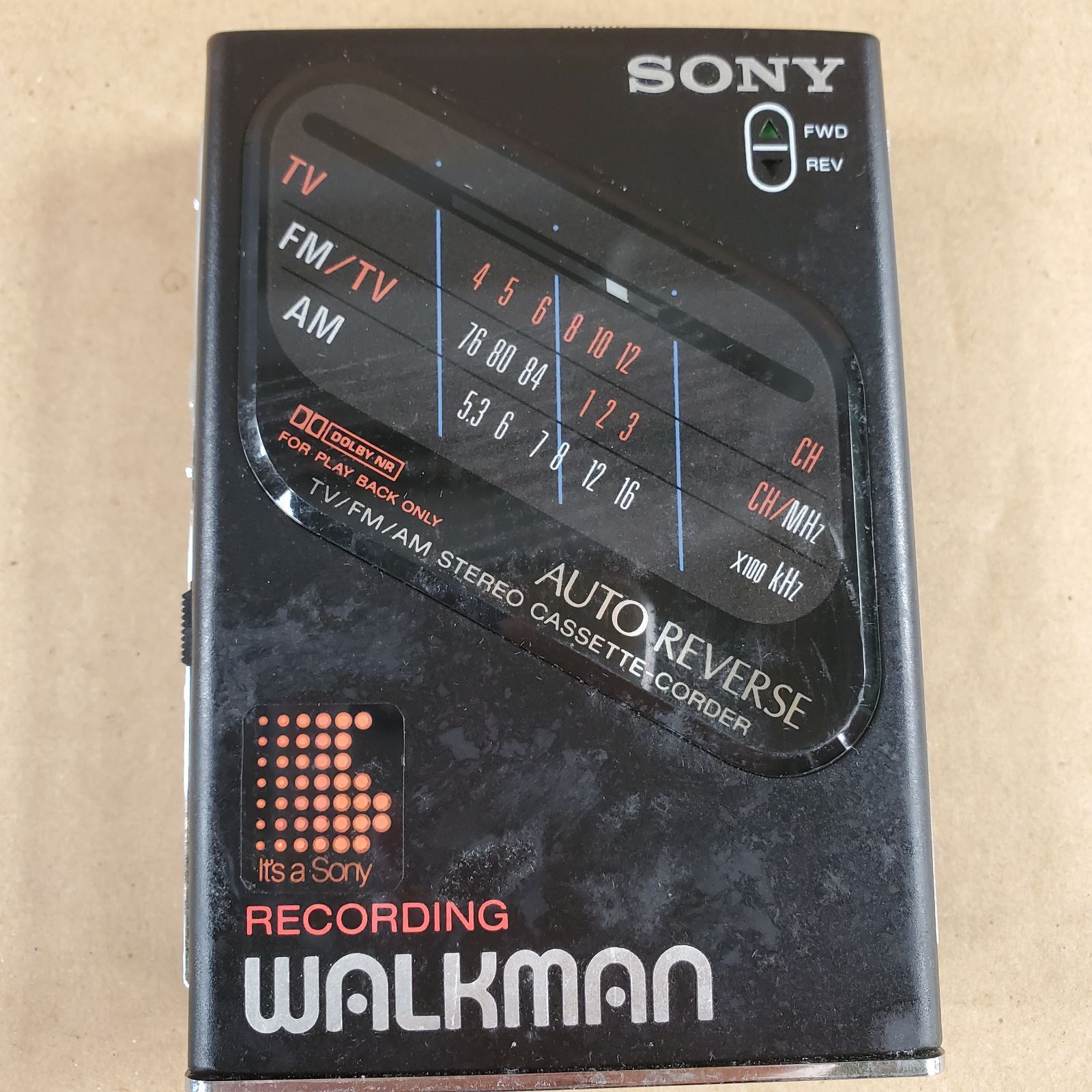 ジャンク】SONY WALKMAN カセットプレーヤー WM-F203 昭和レトロ