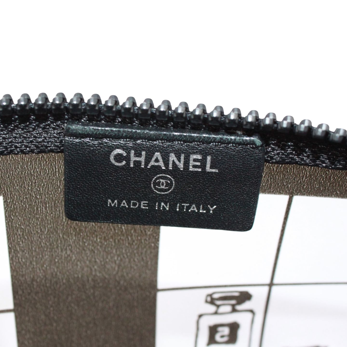 CHANEL シャネル クリアポーチ ウィンドウライン ポーチ PVC ブラック