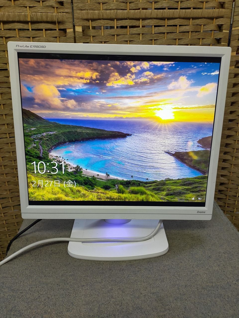 iiyama ProLite E1980SD-W2 19型液晶モニター DVI/D-SUB対応 動作確認