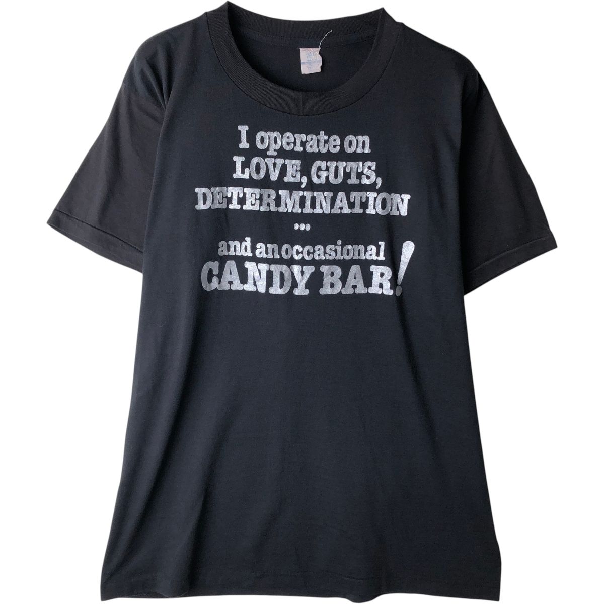 古着 80年代 シアーズ Sears メッセージプリントTシャツ メンズM相当 
