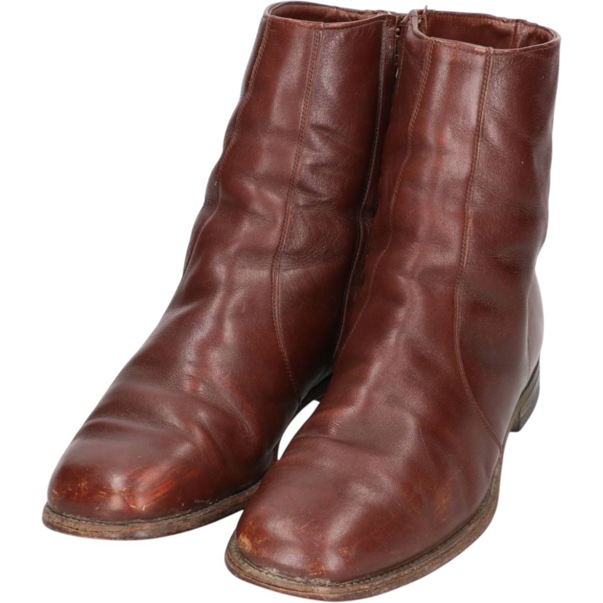 古着 80年代 FOOT-SO-PORT サイドジップブーツ USA製 9 D/B メンズ27.0