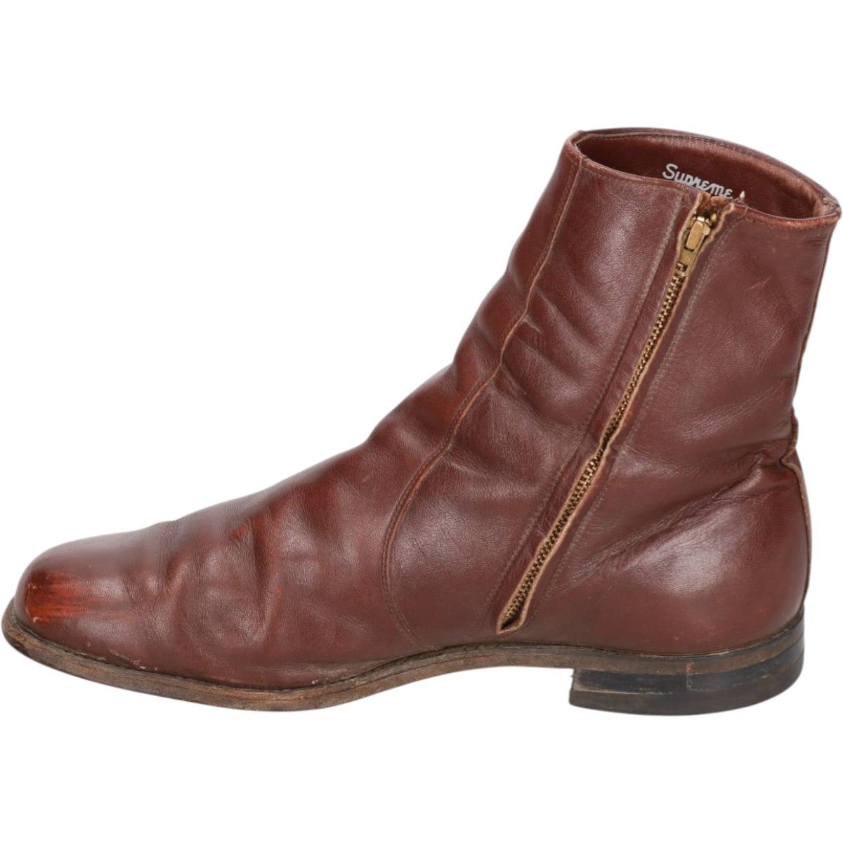 古着 80年代 FOOT-SO-PORT サイドジップブーツ USA製 9 D/B メンズ27.0
