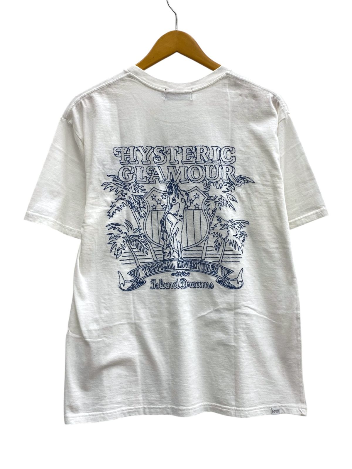 HYSTERIC GLAMOUR (ヒステリックグラマー) Tシャツ 半袖 刺繍ロゴ 刺繍
