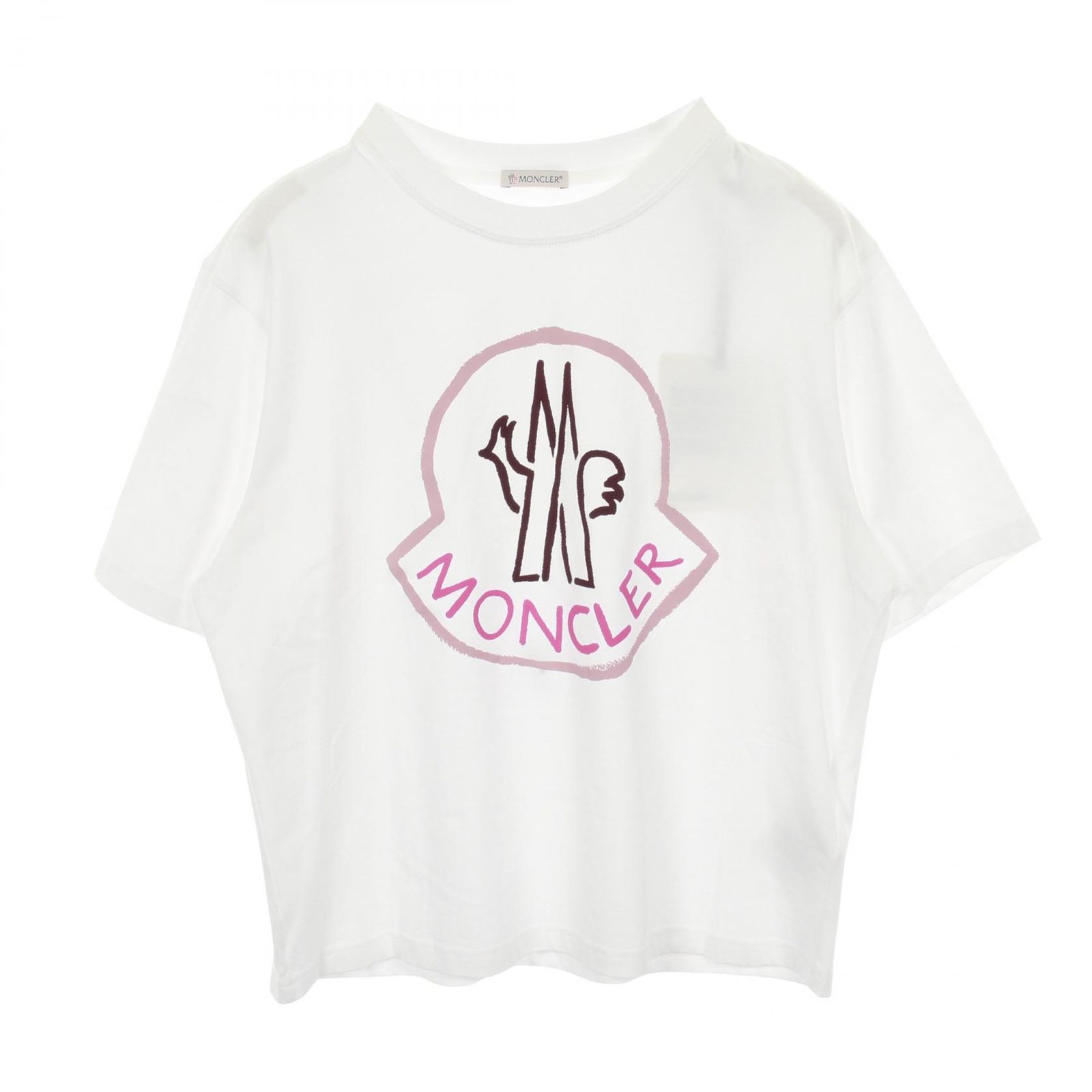 モンクレール MONCLER 半袖Tシャツ コットン Tシャツ レディース Used