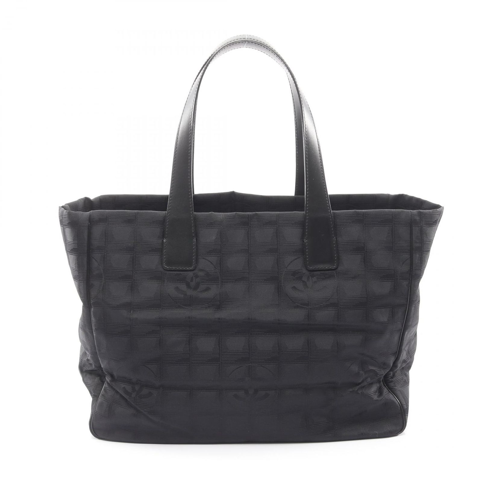 1円~本物】シャネル/ニュートラベルライン/トートMM/ブラック 1円~本物】シャネル/ニュートラベルライン/トートMM/ブラック