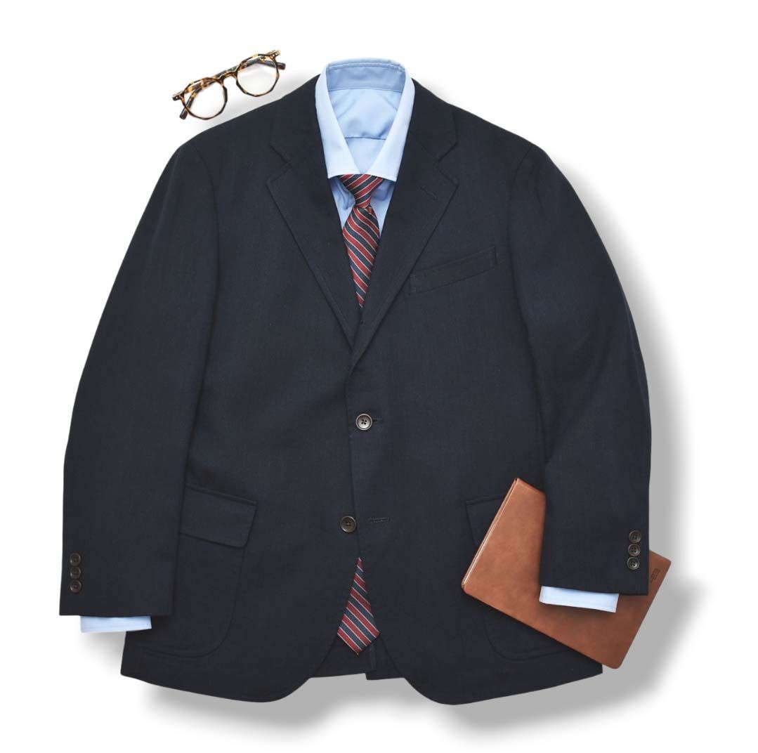 ジェイプレス J.PRESS Air Linen リネン混 シングル 段返り3B