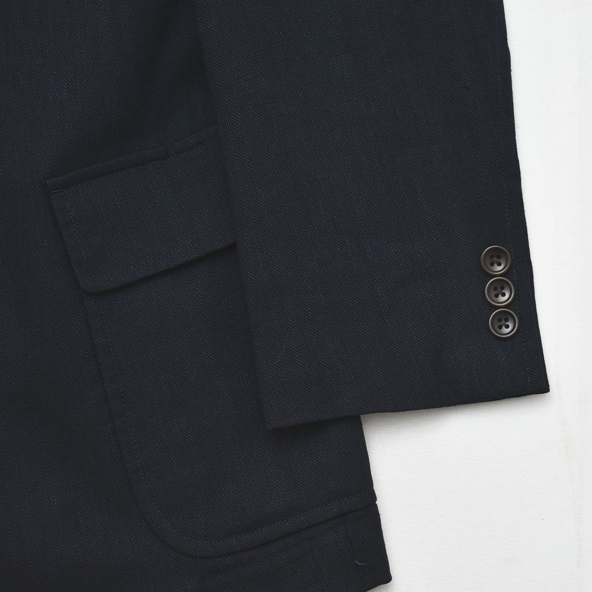 ジェイプレス J.PRESS Air Linen リネン混 シングル 段返り3B 