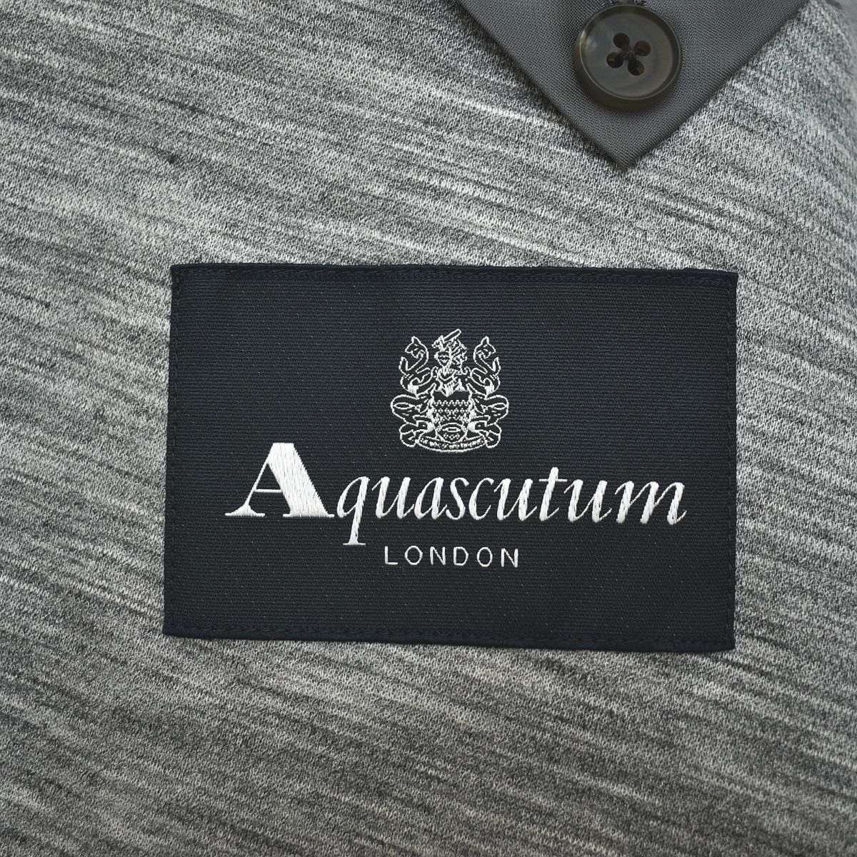 美品】 アクアスキュータム Aquascutum コットン リネン ジャージ 