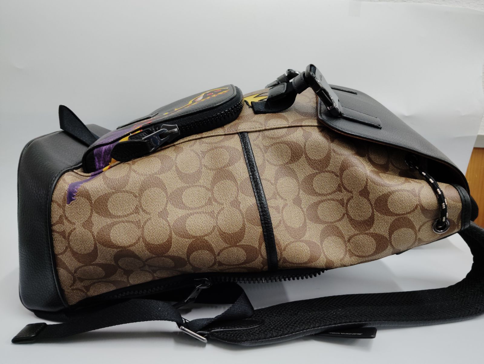 2624N59】 COACH コーチ リュック バスキア コラボ シグネチャー 中古 