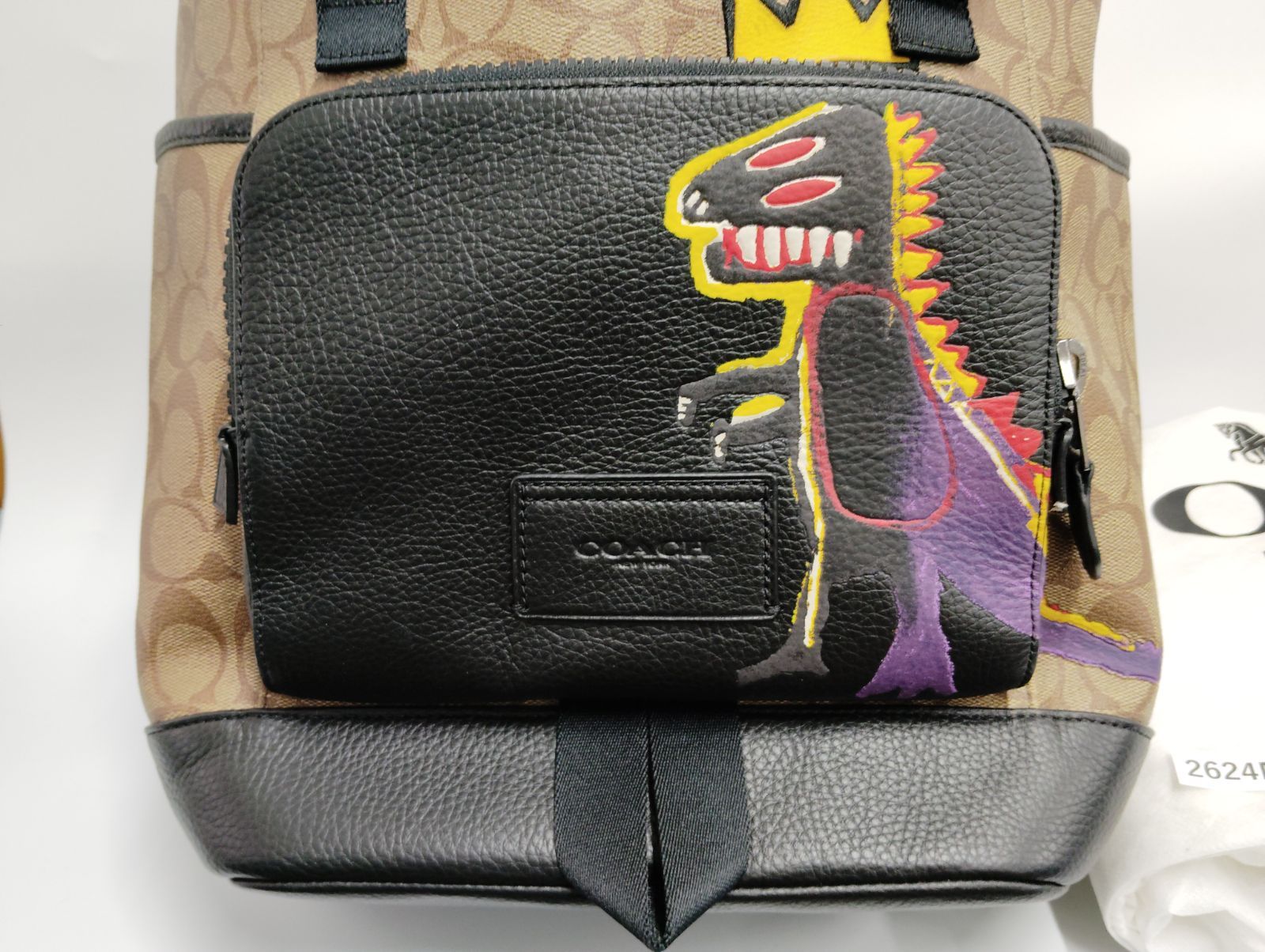 2624N59】 COACH コーチ リュック バスキア コラボ シグネチャー 