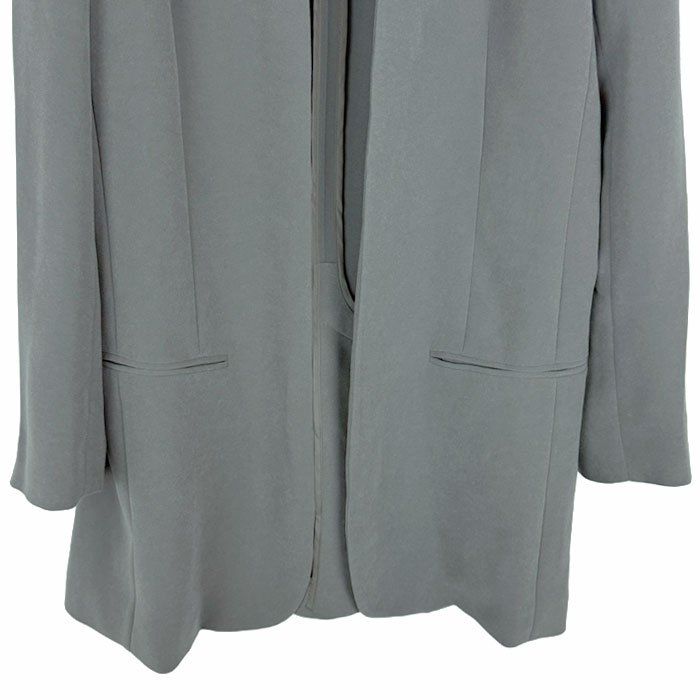 theory luxe セオリーリュクス ノーカラー ジャケット グレー 38