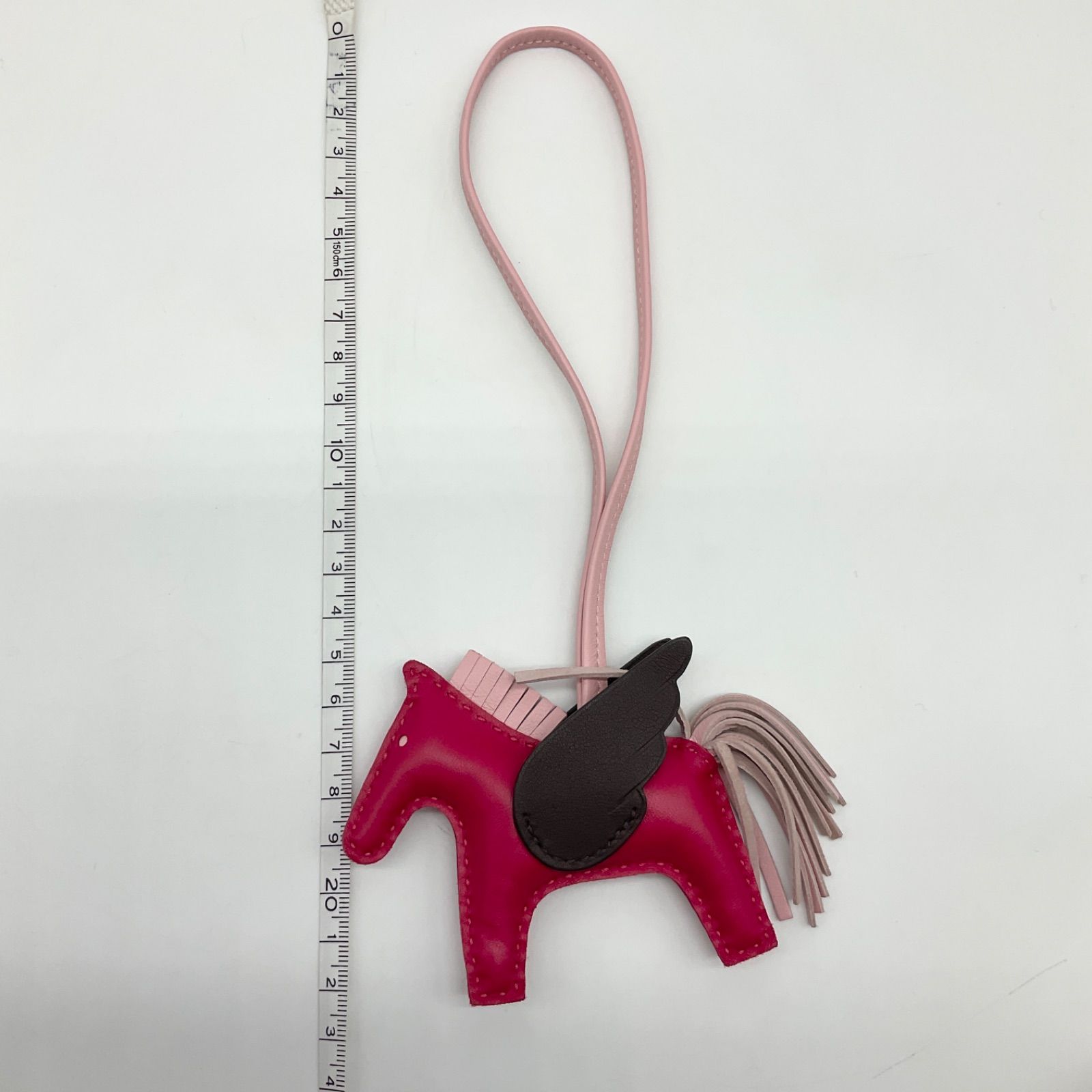 HERMES エルメス ロデオチャームPM ペガサス ピンク系 箱付き Z刻印