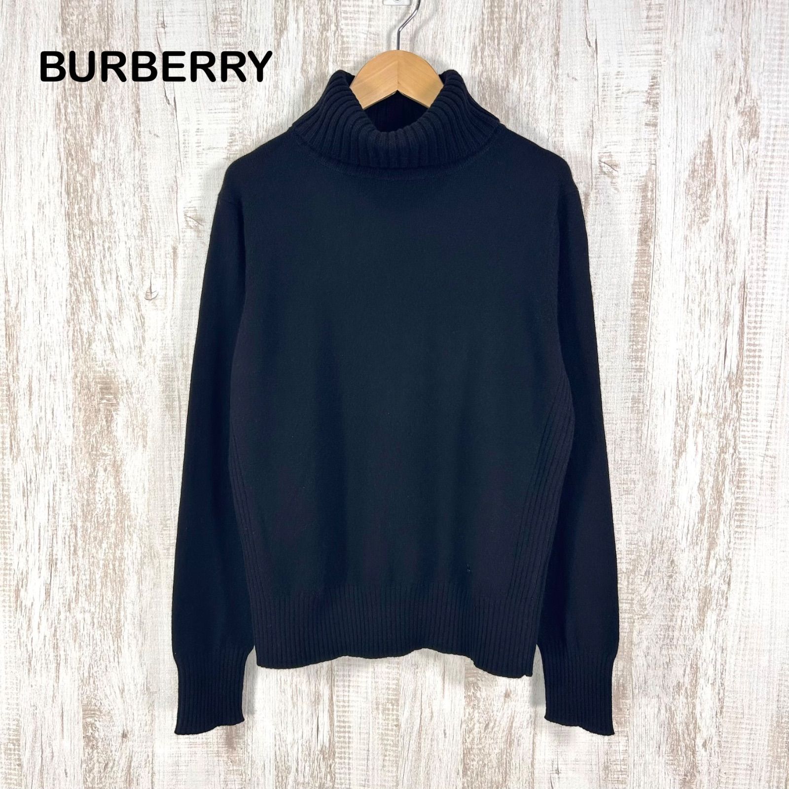 BURBERRY LONDON バーバリーロンドン ホースロゴ刺繡 カシミヤ100 
