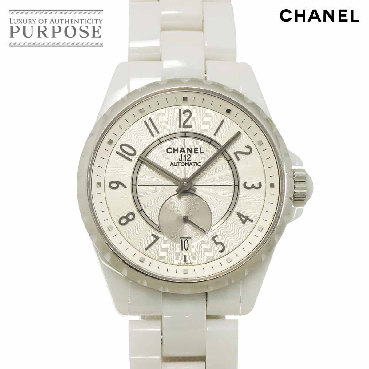 シャネル CHANEL J12 365 H3837 メンズ 腕時計 デイト シルバー 