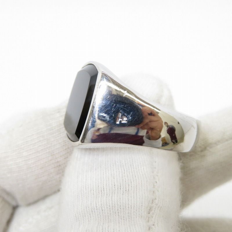 【瀬戸大橋店】 中古 リング・指輪 Kay Ring Polished Onyx シルバー 【134】 瀬戸大橋店】 中古 リング・指輪 Kay Ring Polished Onyx シルバー