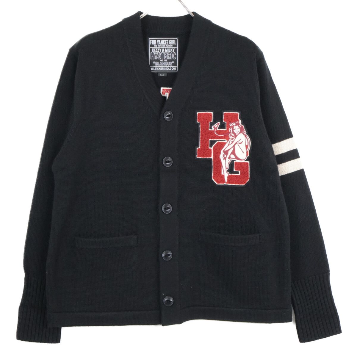 HYSTERIC GLAMOUR ヒステリックグラマー ﾌﾞﾗｯｸ 24AW SEE NO EVIL刺繍 