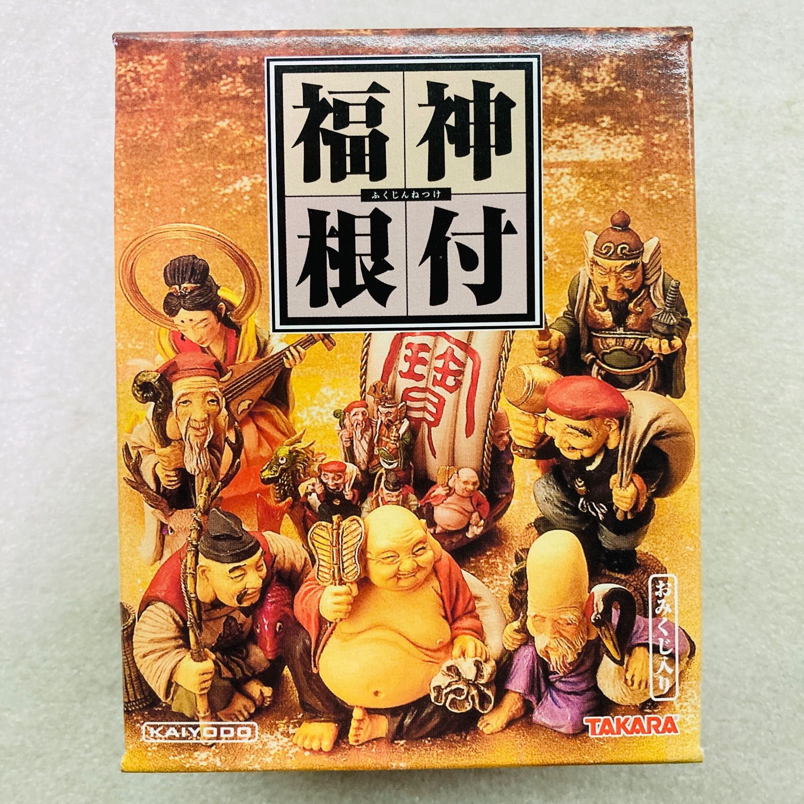 未使用品】【15種セット】【大箱付き】海洋堂 福神根付 ストラップ