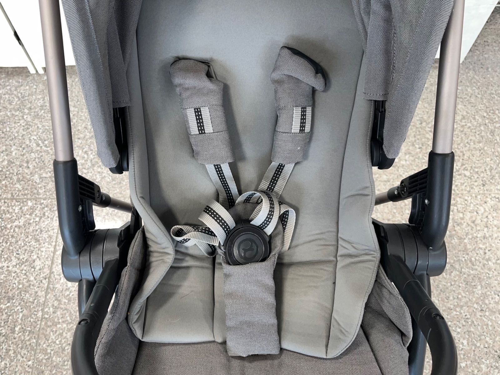  動作 済 サイベックス cybex メリオ MELIO ベビーカー グレー 両対面式 品 ▽管理2M294 乳幼児向け ベビーカー バギー 外出 移動用品