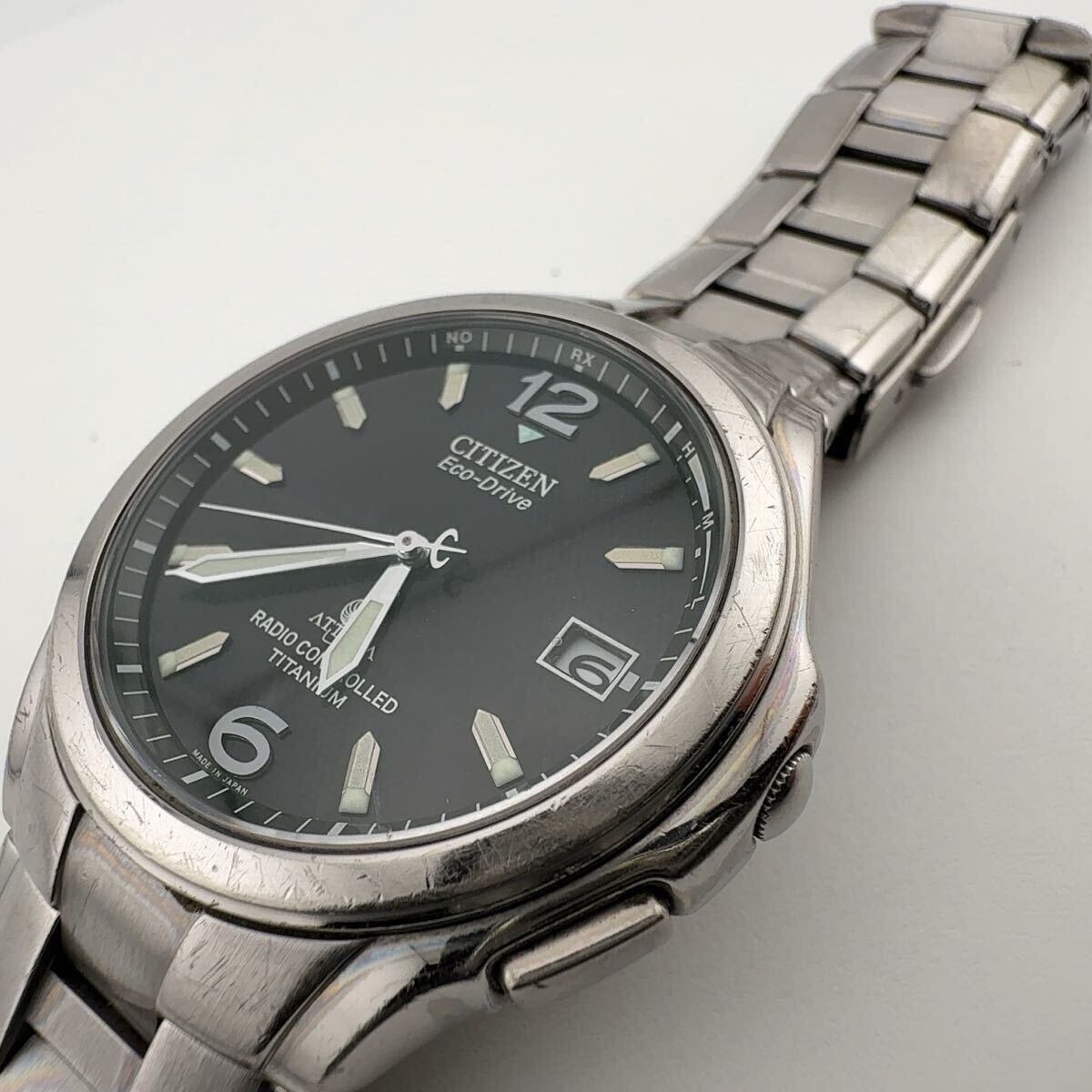 ジャンク】CITIZEN シチズン ATTESA アテッサ H410-T003788 電波 