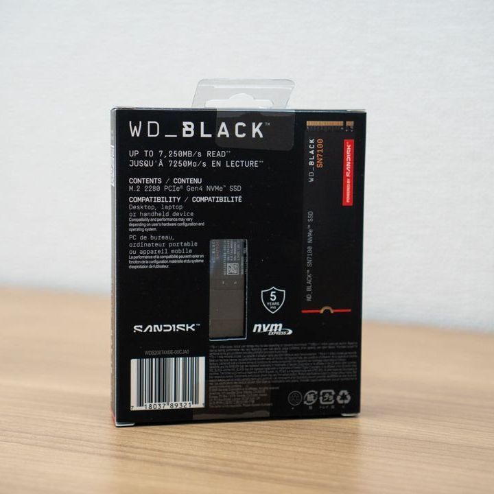 Sandisk WD_BLACK SN7100 NVMe 2TB（新品・未開封） 【公式通販】