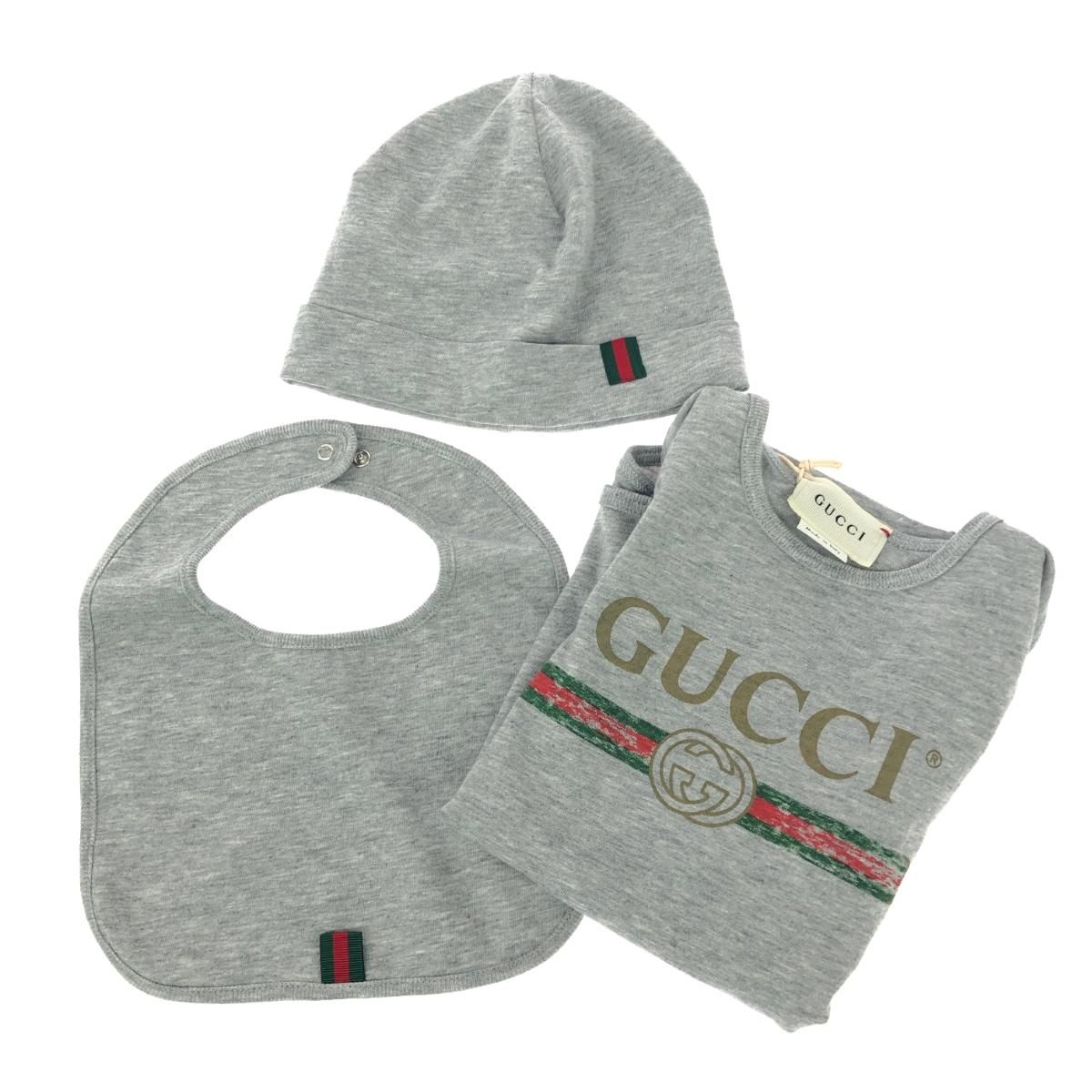GUCCI グッチ ベビーギフトセット/ロンパース・スタイ・帽子 インター