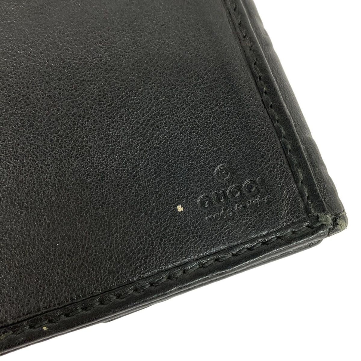 GUCCI(グッチ) 長財布 シマライン,メタルバー 112715 黒 レザー GUCCI(グッチ) 長財布 メタルバー,シマライン 112715 黒 レザー - メルカリ