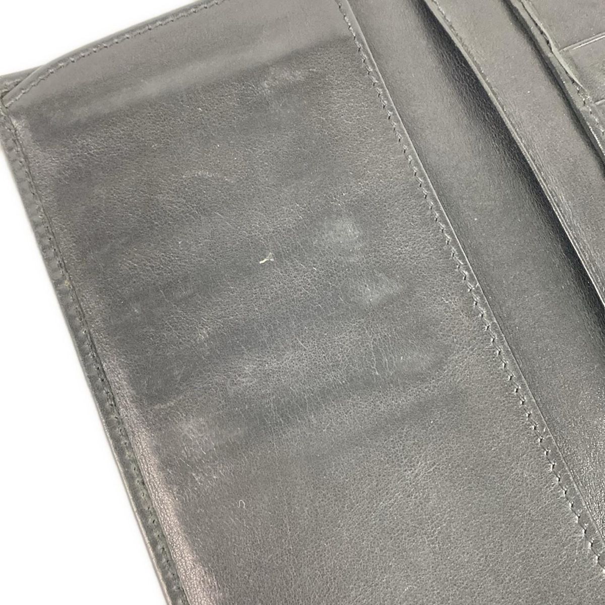 GUCCI(グッチ) 長財布 メタルバー,シマライン 112715 黒 レザー - メルカリ