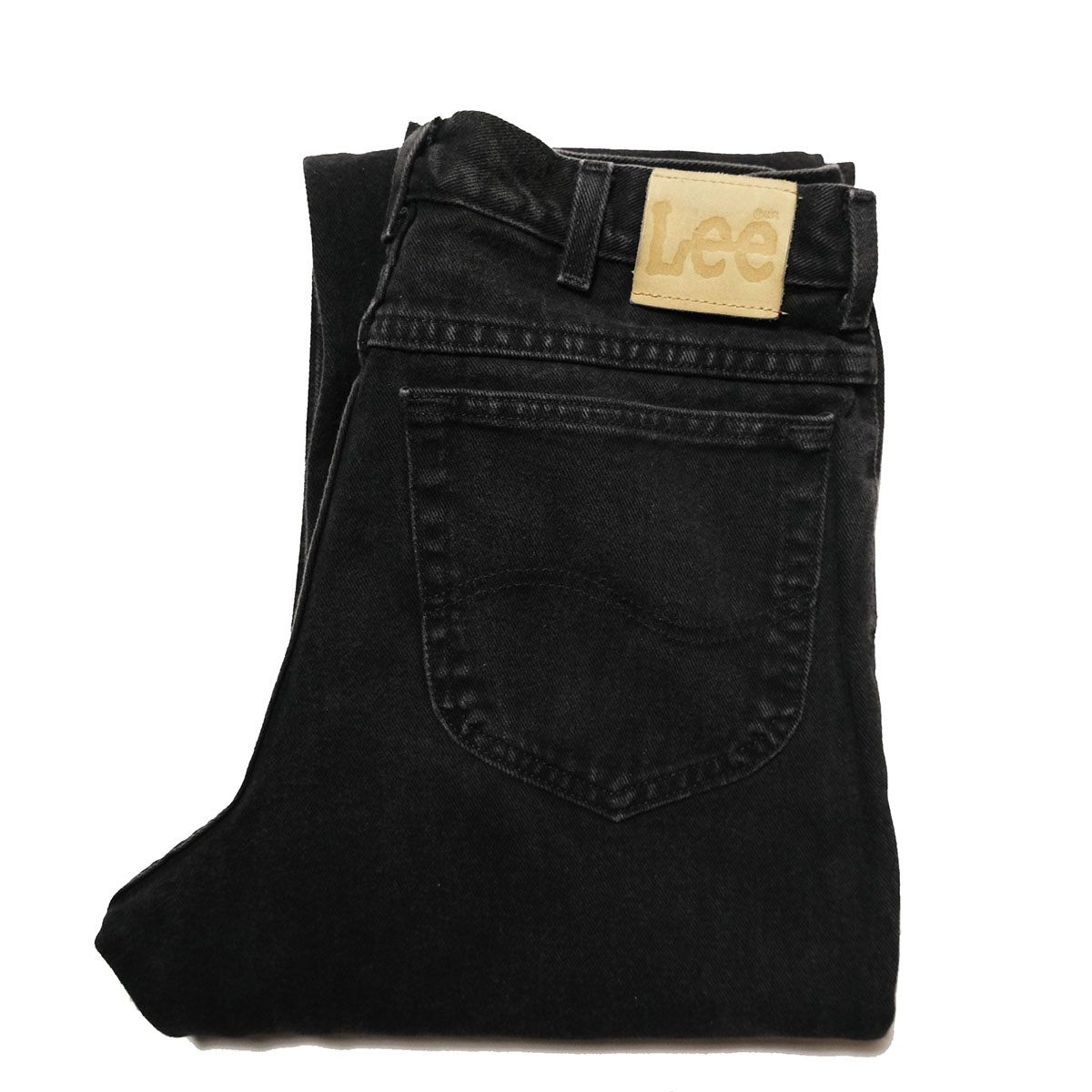 90's 00's リー Lee 200 ブラック デニムパンツ (34x32) 黒 ストレート
