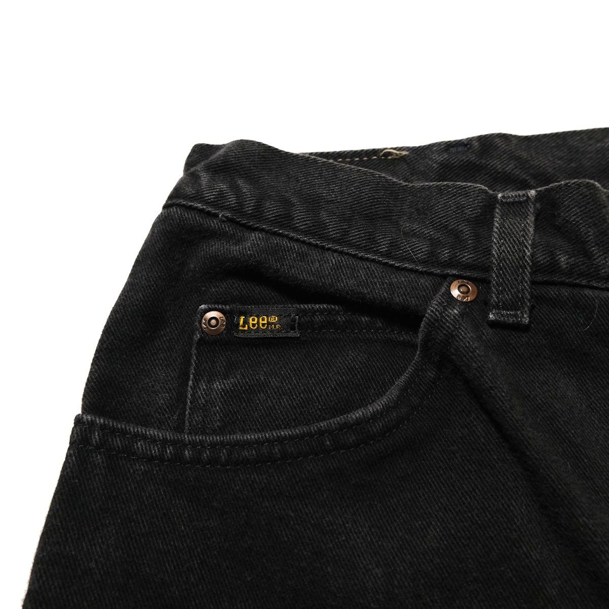 90's 00's リー Lee 200 ブラック デニムパンツ (34x32) 黒 ストレート