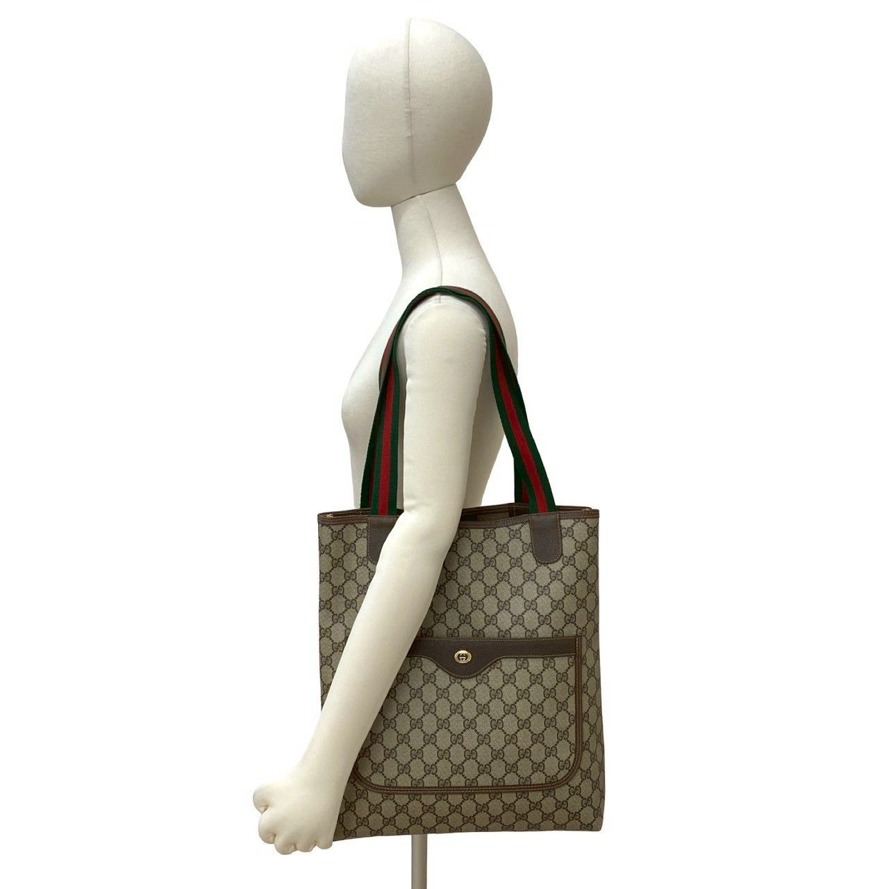 極 美品 GUCCI グッチ オールドグッチ シェリーライン GGスプリーム