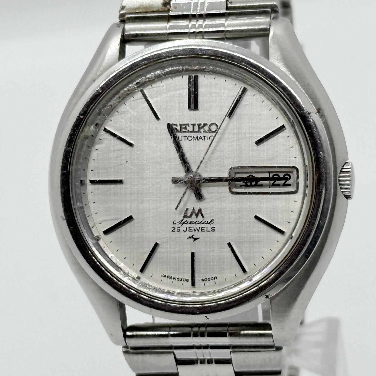SEIKO セイコー 25 JEWELS ロードマチック 5206-6061 シルバー AT メンズ 腕時計